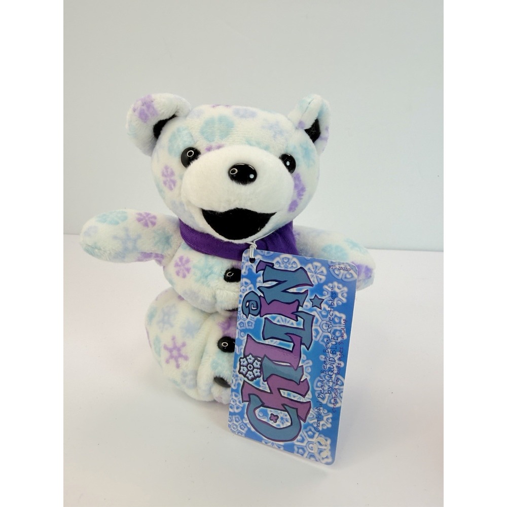 Chillin' Bear Grateful Dead Plush Doll Beanie Limited Edition Liquid Blue